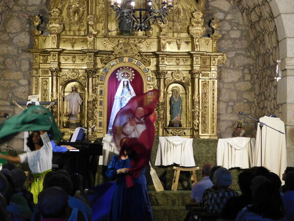 En la iglesia de la Virgen del Rosario de Cantagallo.