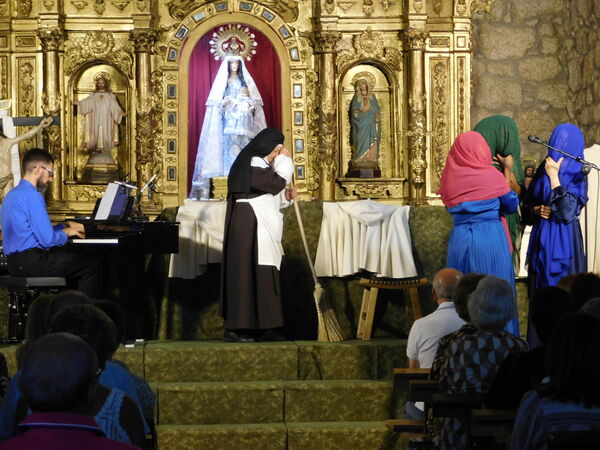 En la iglesia de la Virgen del Rosario de Cantagallo.