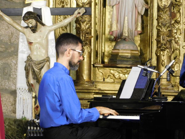 En la iglesia de la Virgen del Rosario de Cantagallo.