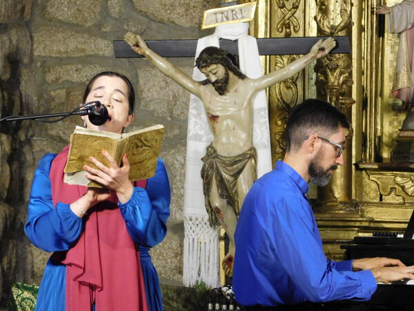 En la iglesia de la Virgen del Rosario de Cantagallo.
