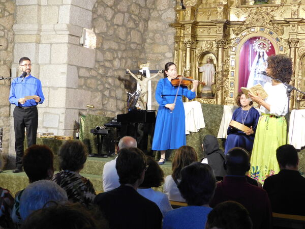 En la iglesia de la Virgen del Rosario de Cantagallo.