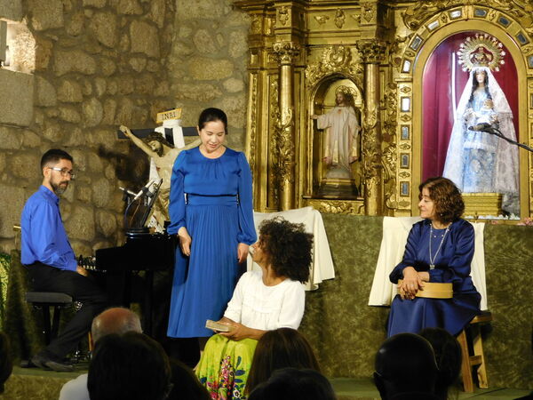 En la iglesia de la Virgen del Rosario de Cantagallo.