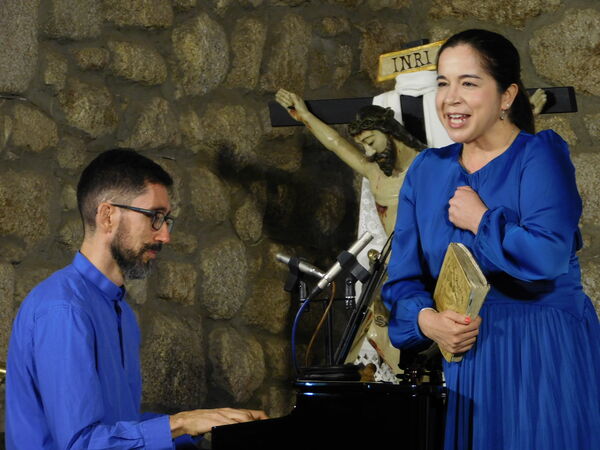 En la iglesia de la Virgen del Rosario de Cantagallo.