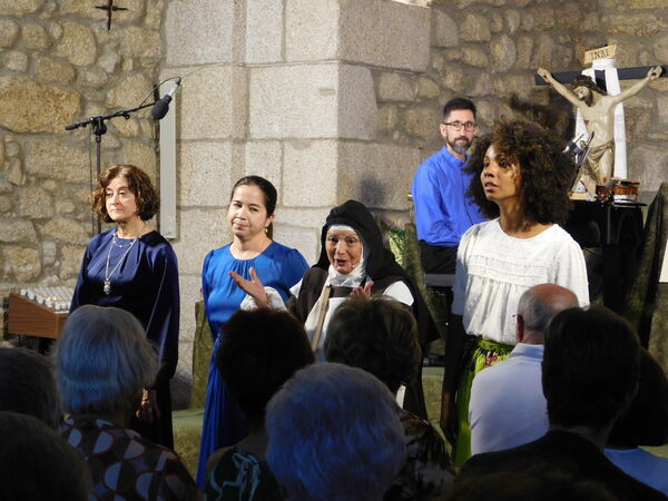 En la iglesia de la Virgen del Rosario de Cantagallo.