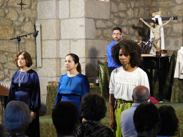 En la iglesia de la Virgen del Rosario de Cantagallo.