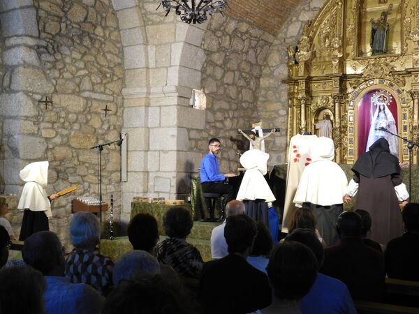 En la iglesia de la Virgen del Rosario de Cantagallo.