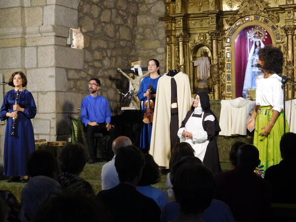 En la iglesia de la Virgen del Rosario de Cantagallo.