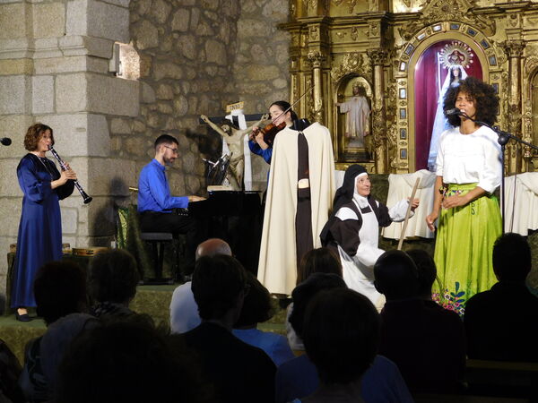 En la iglesia de la Virgen del Rosario de Cantagallo.