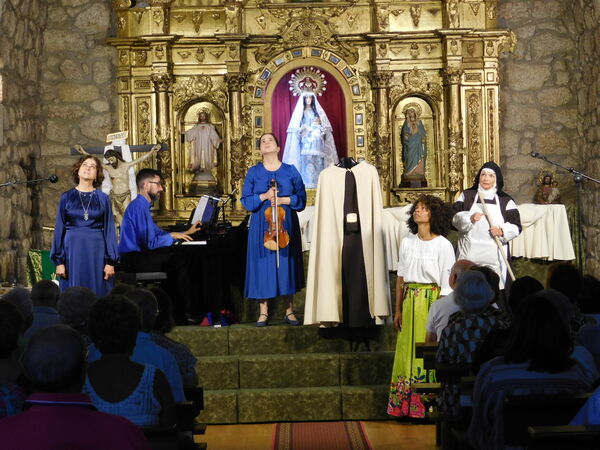 En la iglesia de la Virgen del Rosario de Cantagallo.