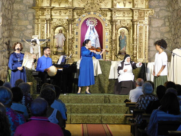 En la iglesia de la Virgen del Rosario de Cantagallo.