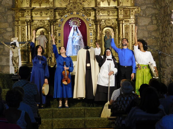 En la iglesia de la Virgen del Rosario de Cantagallo.