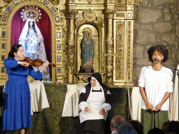 En la iglesia de la Virgen del Rosario de Cantagallo.