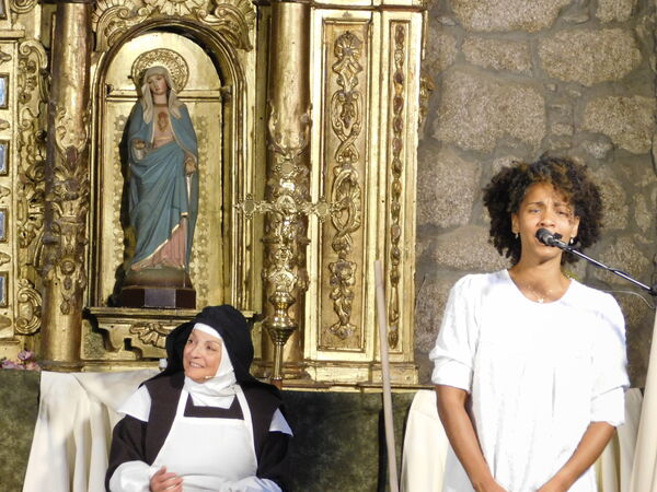 En la iglesia de la Virgen del Rosario de Cantagallo.