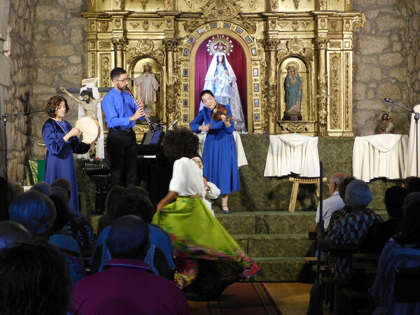 En la iglesia de la Virgen del Rosario de Cantagallo.