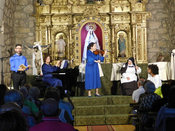 En la iglesia de la Virgen del Rosario de Cantagallo.