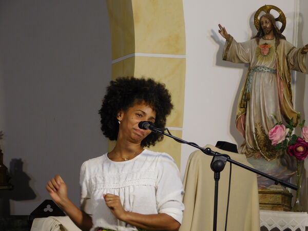 En la iglesia de Nuestra Señora del Rosario de Éjeme.