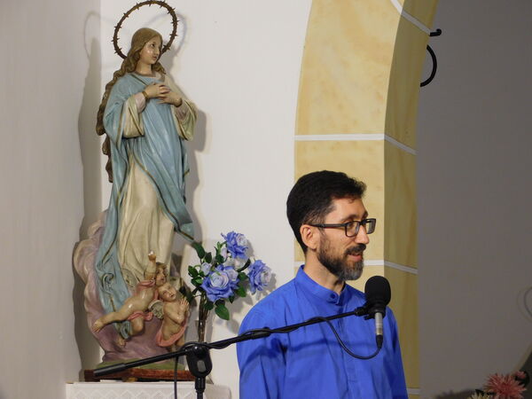En la iglesia de Nuestra Señora del Rosario de Éjeme.