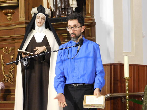 En la iglesia de San Juan de la Cruz en Alba de Tormes