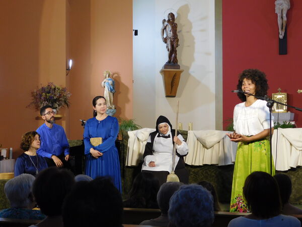 En la iglesia de San Sebastián en Campillo de Azaba.