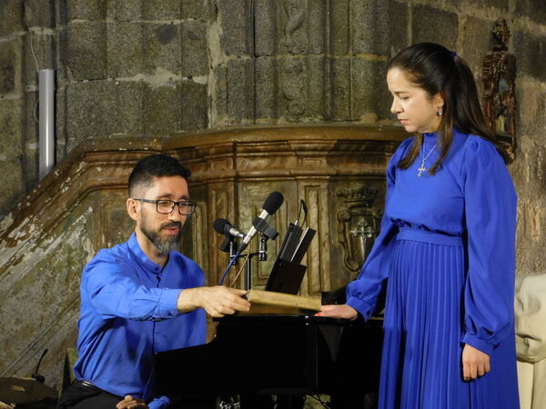 En la iglesia de Santiago en Santiago de la Puebla