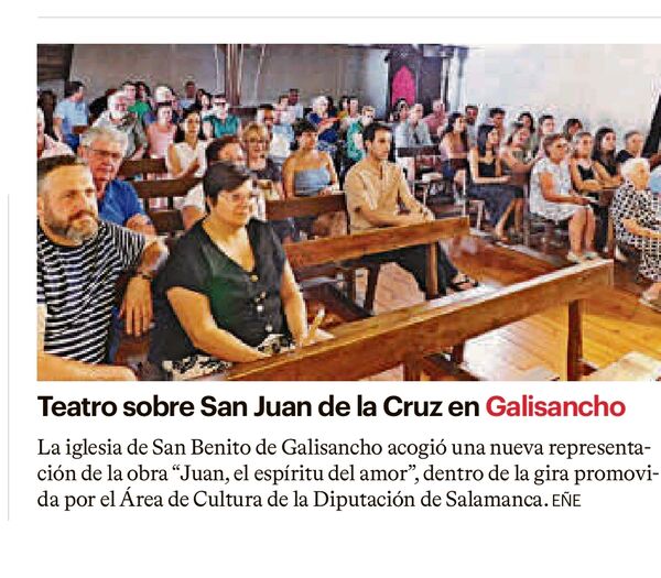 Teatro sobre San Juan de la Cruz en Galisancho
