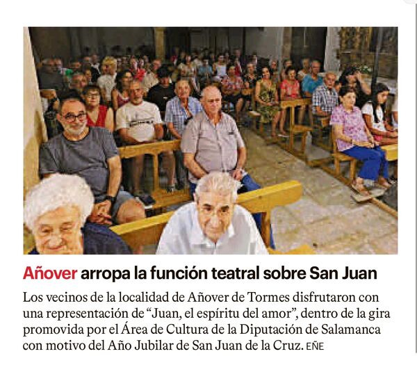 Añover arropa la función teatral sobre San Juan