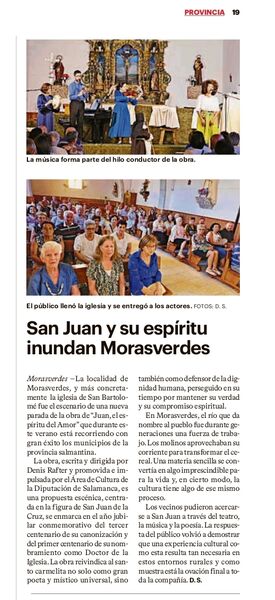 San Juan y su espíritu inundan Morasverdes